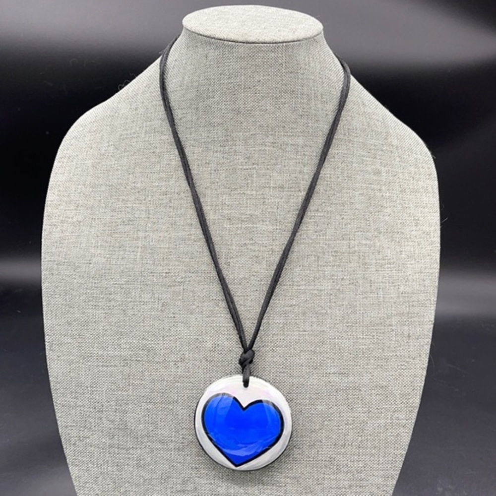 Zsiska Pop Art Heart Necklace NWT
